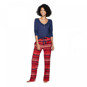 Stars Above Button Long Sleeve Shirt & Drawstring Pant 2 Piece Pajama Sleep Set